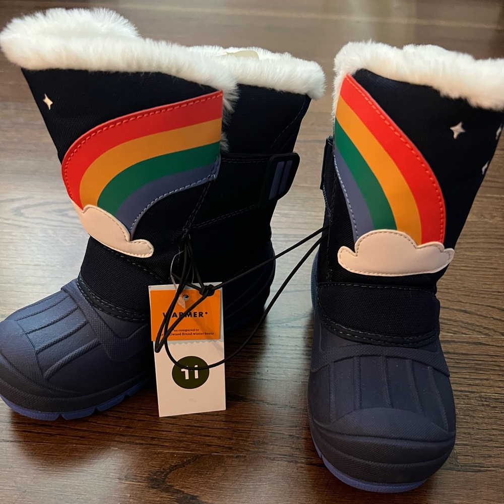 NWT Cat & Jack Snow Boots Size 11